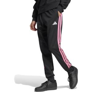 adidas Men’s 3-Stripes Tricot Tapered Track Pants(Black/Lucid Pink)