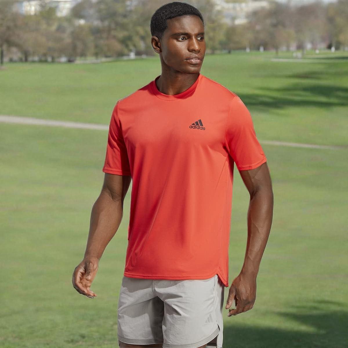 imageadidas AEROREADY Designed for Movement Tee MensBright RedBlack