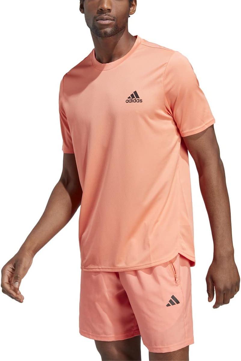 imageadidas AEROREADY Designed for Movement Tee MensCoral FusionBlack