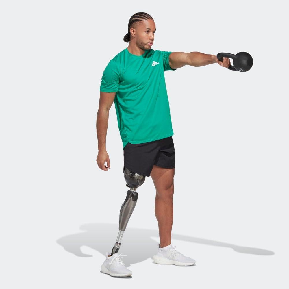 imageadidas AEROREADY Designed for Movement Tee MensCourt GreenWhite