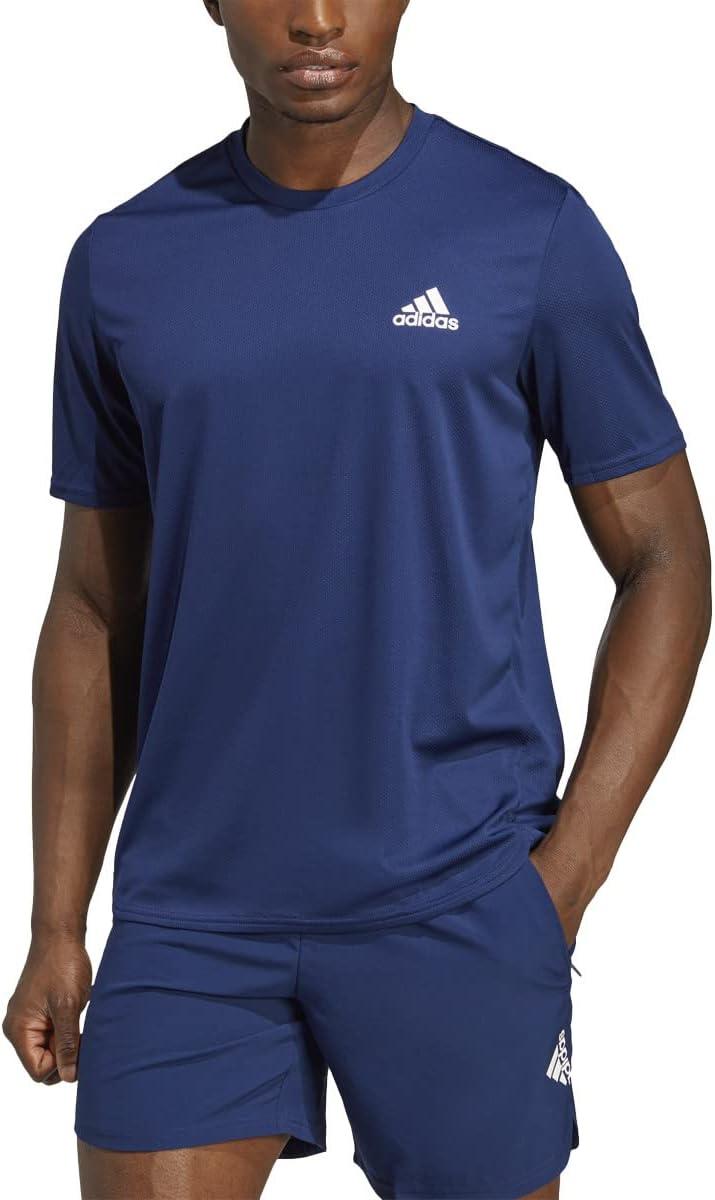 imageadidas AEROREADY Designed for Movement Tee MensDark BlueWhite