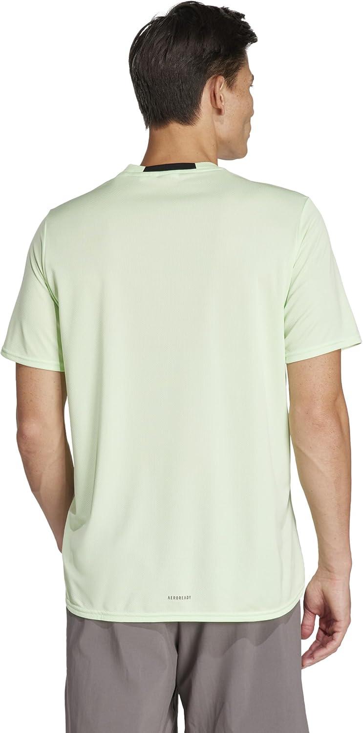 imageadidas AEROREADY Designed for Movement Tee MensSemi Green SparkBlack
