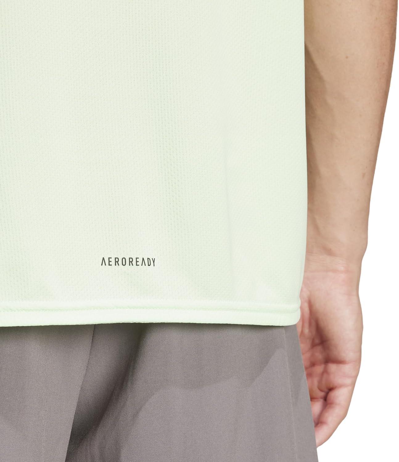 imageadidas AEROREADY Designed for Movement Tee MensSemi Green SparkBlack