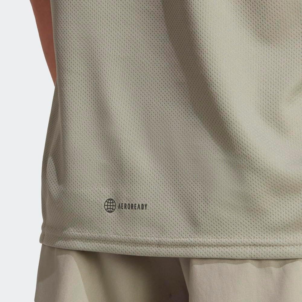 imageadidas AEROREADY Designed for Movement Tee MensSilver PebbleBlack