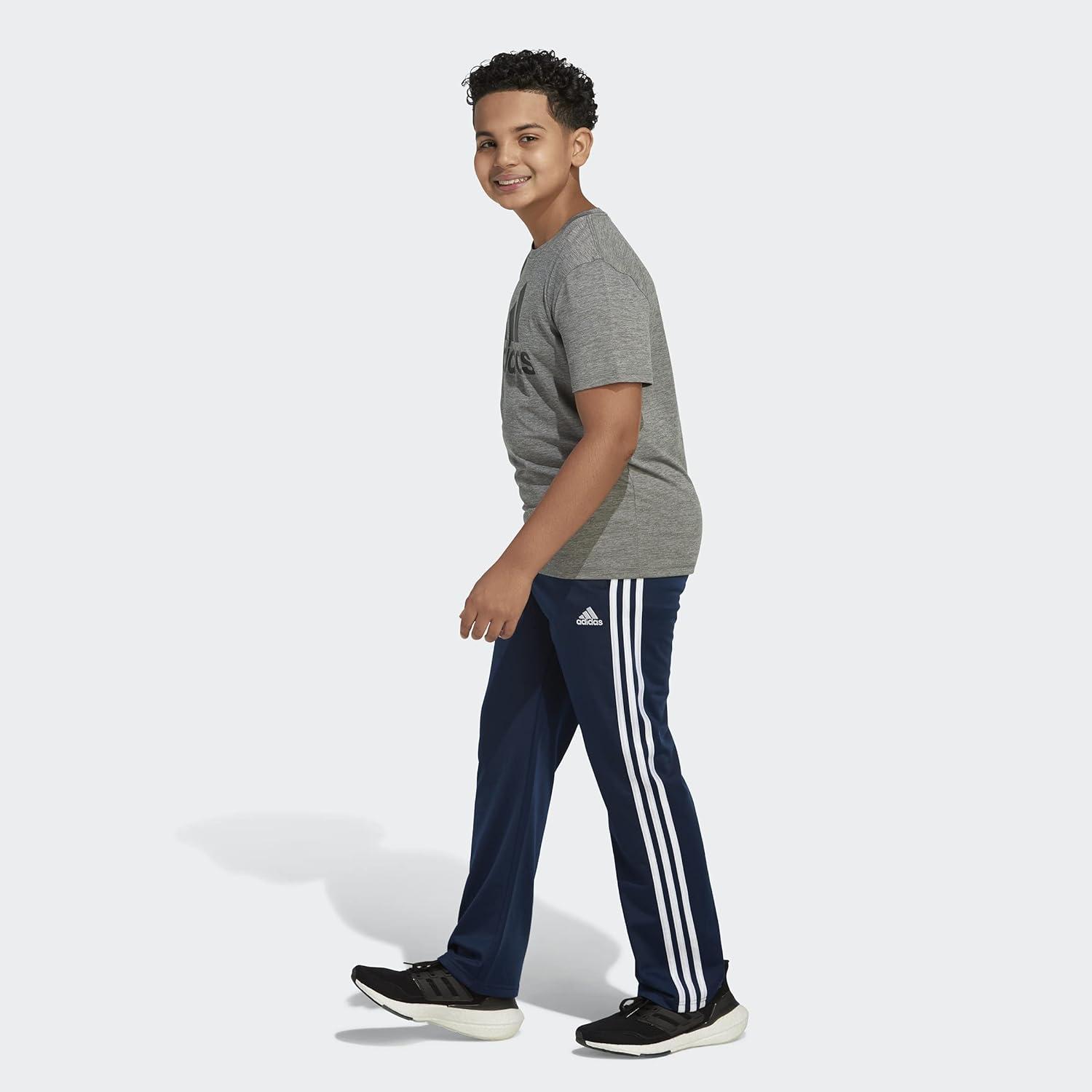 imageadidas Boys Iconic Tricot Jogger Track PantsIconic Collegiate Navy