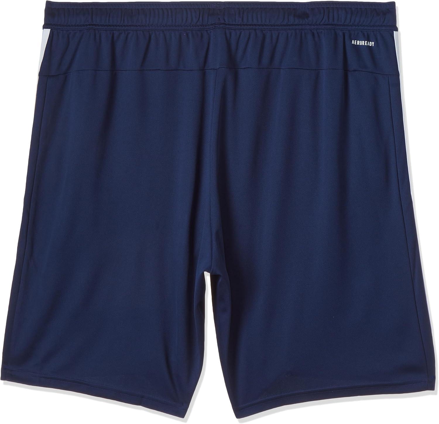 imageadidas Mens Train Essentials Piqu 3Stripes Training ShortsDkblueWhite