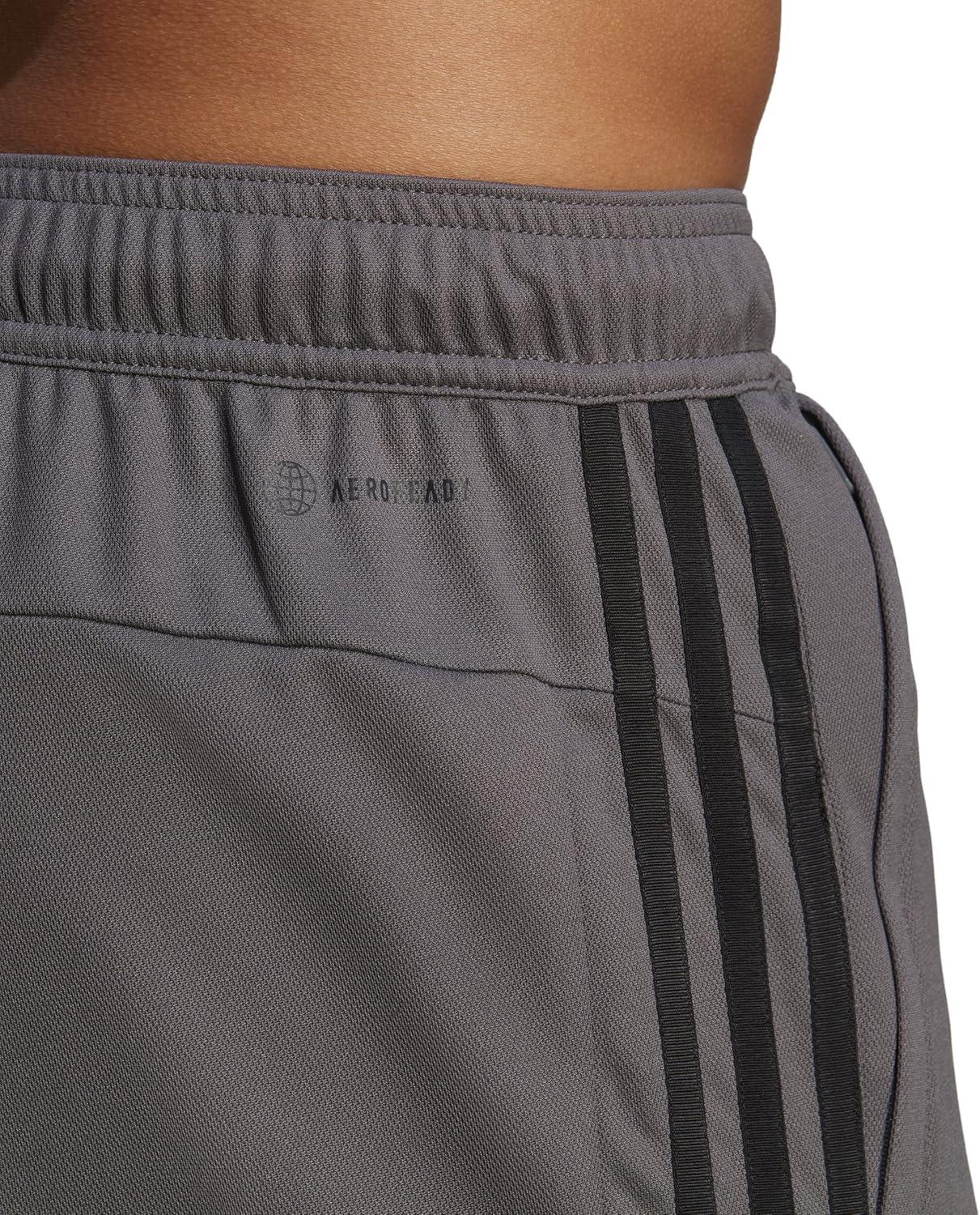 imageadidas Mens Train Essentials Piqu 3Stripes Training ShortsGrey FiveBlack
