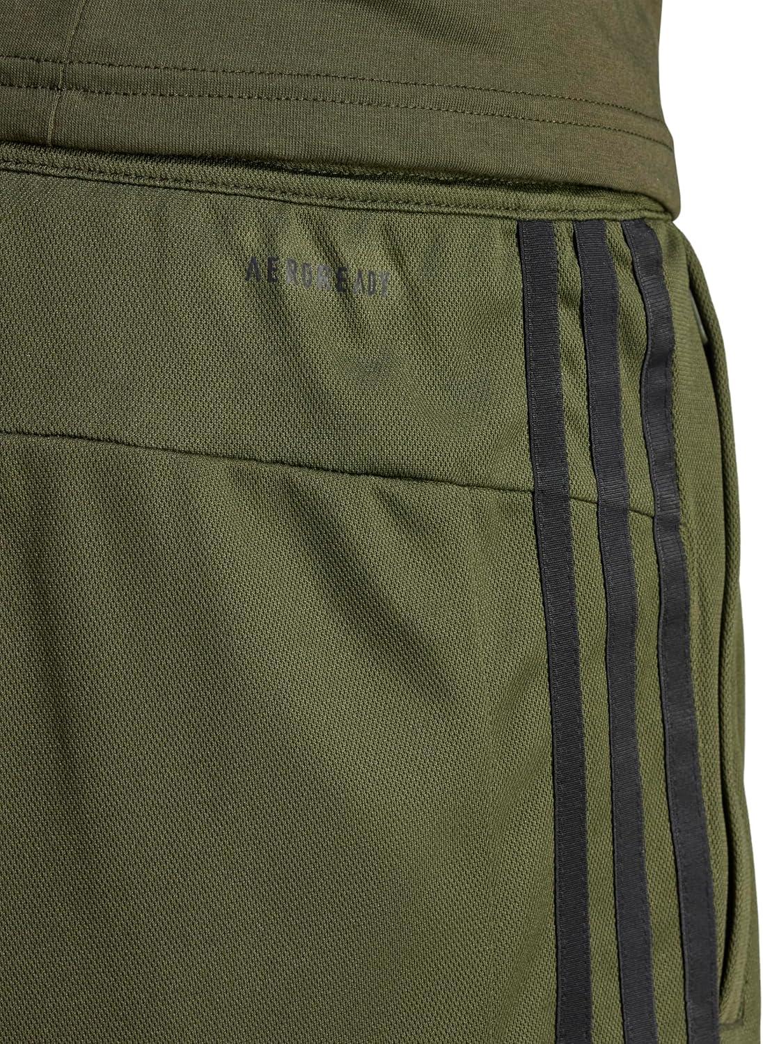 imageadidas Mens Train Essentials Piqu 3Stripes Training ShortsNight CargoBlack