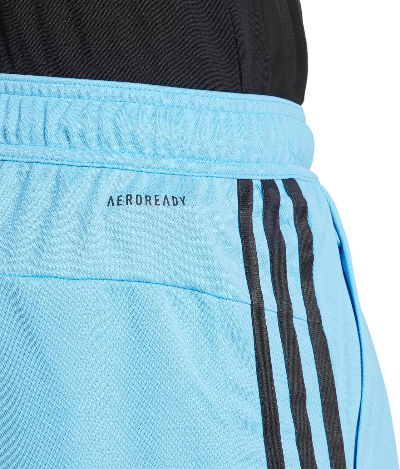 imageadidas Mens Train Essentials Piqu 3Stripes Training ShortsSemi Blue BurstBlack