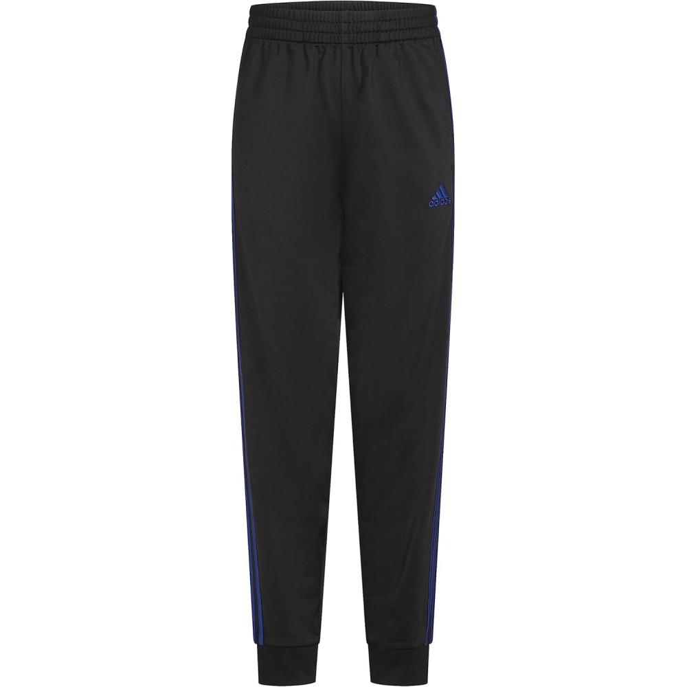 imageadidas Boys Iconic Tricot Jogger PantsBlack With Blue