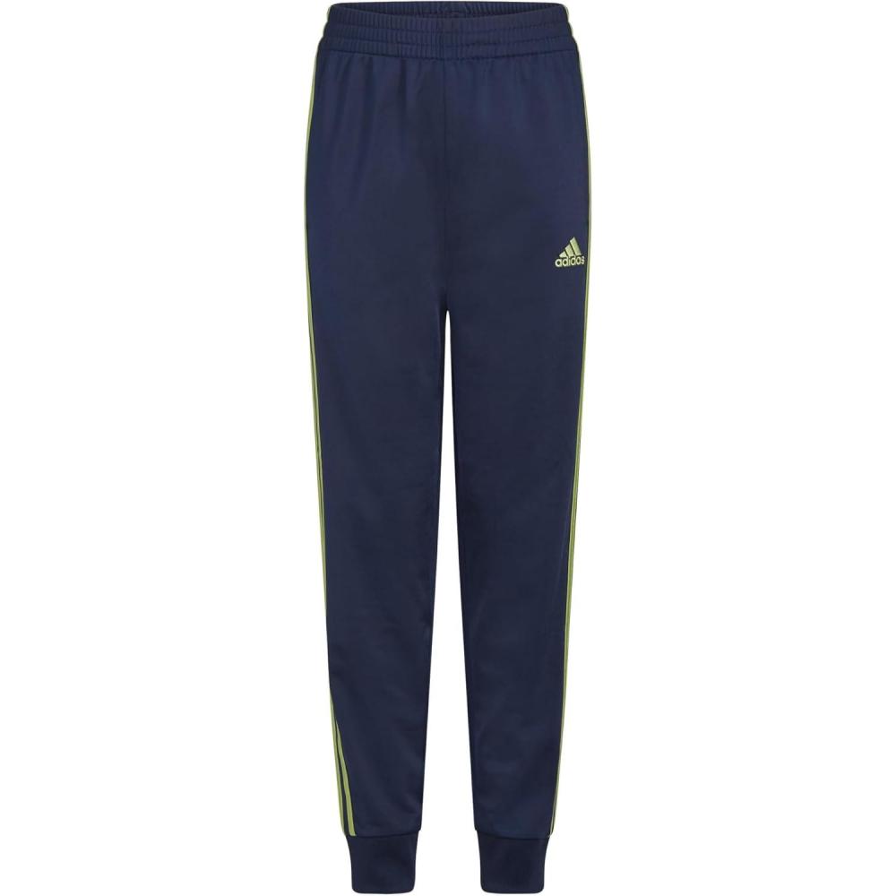 imageadidas Boys Iconic Tricot Jogger PantsCollegiate Navy With Tech Olive