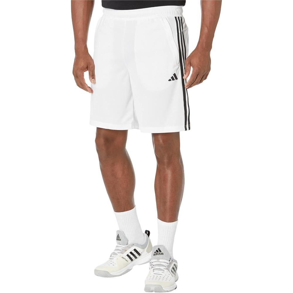 imageadidas Mens Train Essentials Piqu 3Stripes Training ShortsWhiteBlack