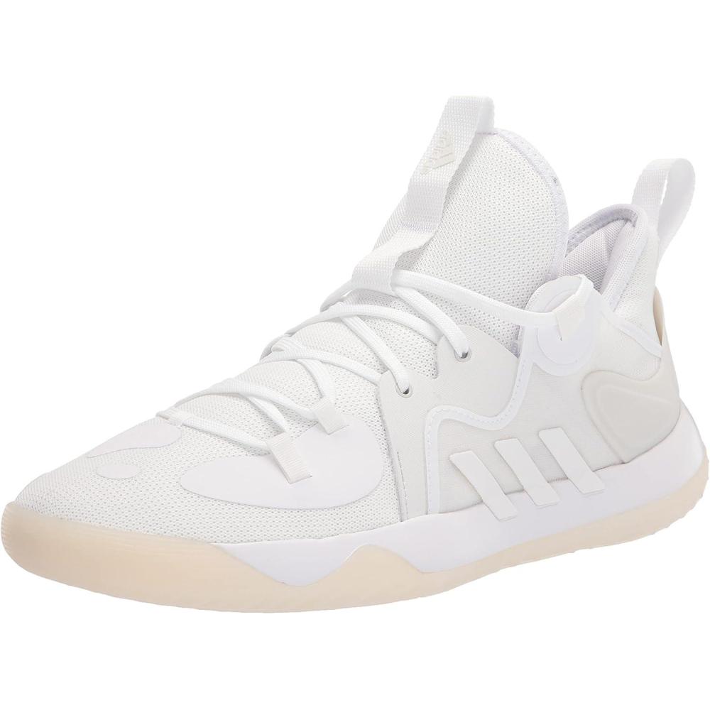 imageadidas UnisexAdult Harden Stepback 2 Basketball ShoeWhiteCrystal WhiteCloud White
