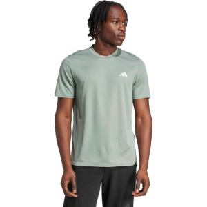 adidas AEROREADY Designed for Movement Tee Men’s(Silver Green/White)