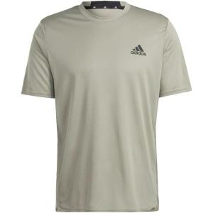 adidas AEROREADY Designed for Movement Tee Men’s(Silver Pebble/Black)