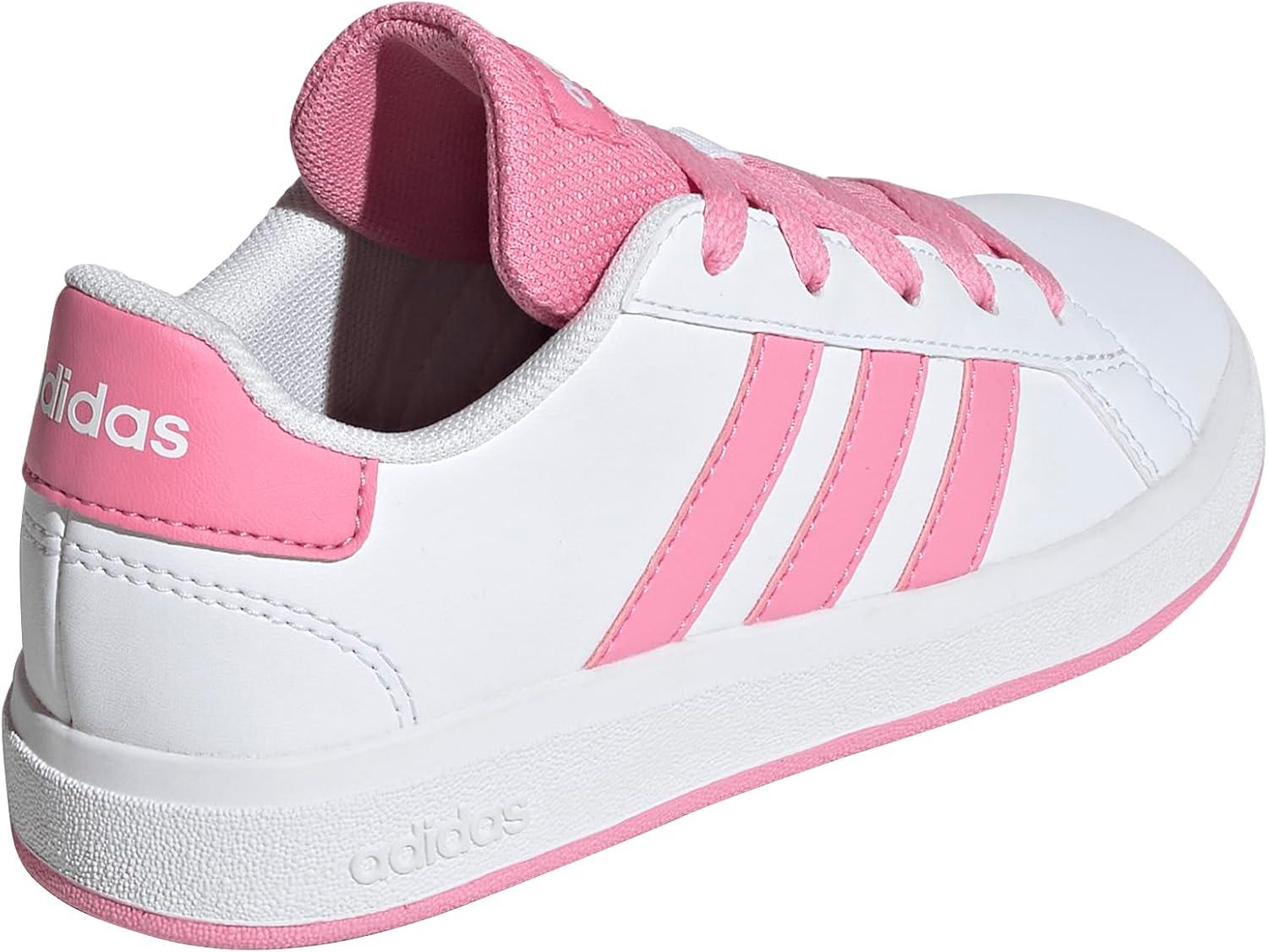 imageadidas Boys Grand Court 20 SneakersWhiteBliss PinkBlack