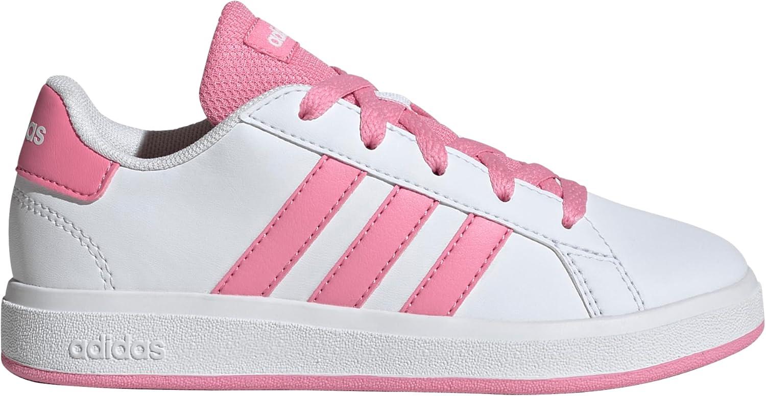 imageadidas Boys Grand Court 20 SneakersWhiteBliss PinkBlack