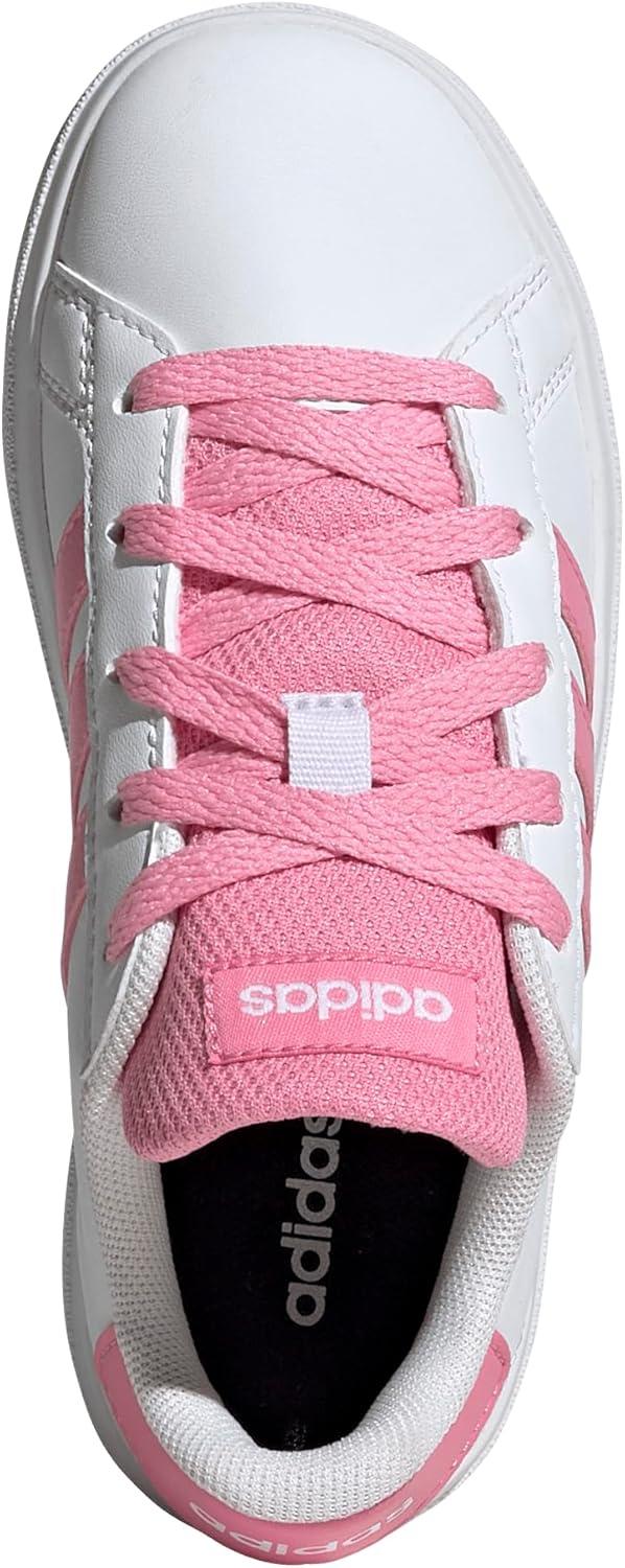 imageadidas Boys Grand Court 20 SneakersWhiteBliss PinkBlack