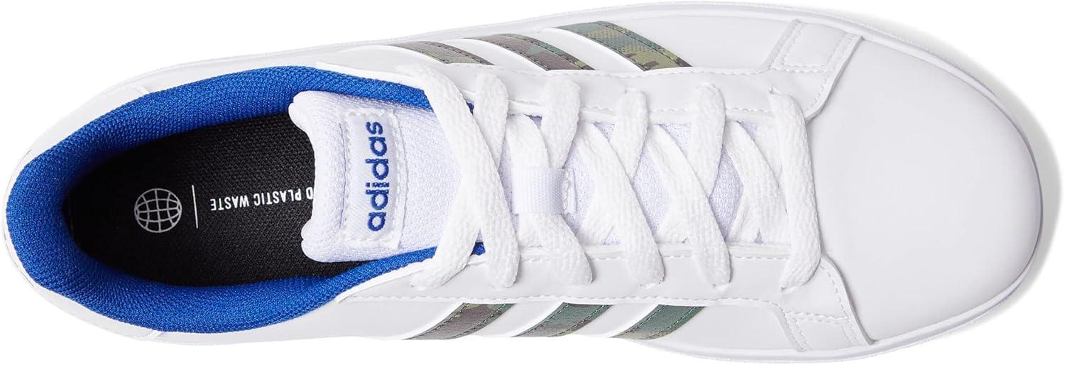 imageadidas Boys Grand Court 20 SneakersWhiteGreen OxideTeam Royal Blue