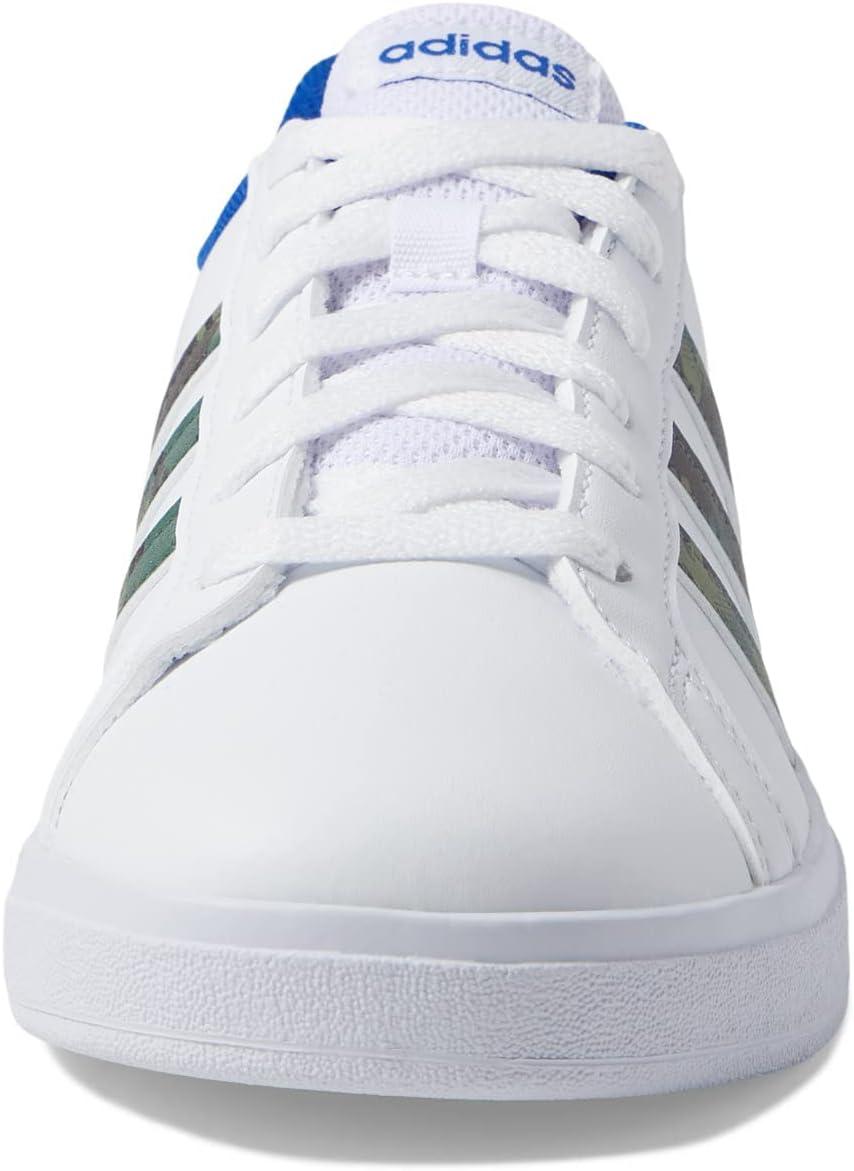 imageadidas Boys Grand Court 20 SneakersWhiteGreen OxideTeam Royal Blue