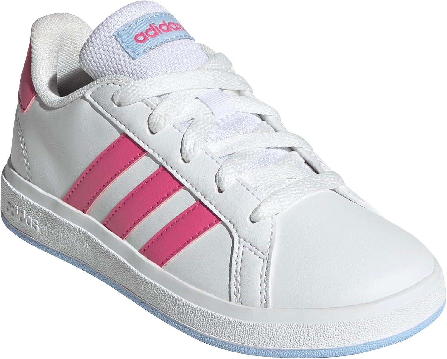 imageadidas Boys Grand Court 20 SneakersWhitePulse MagentaBlue