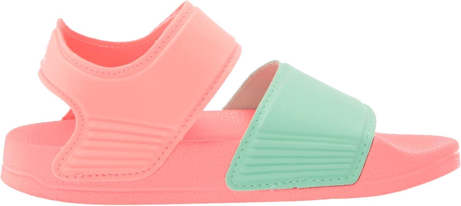 imageadidas Kids Adilette Slide SandalsAcid RedWhitePulse Mint