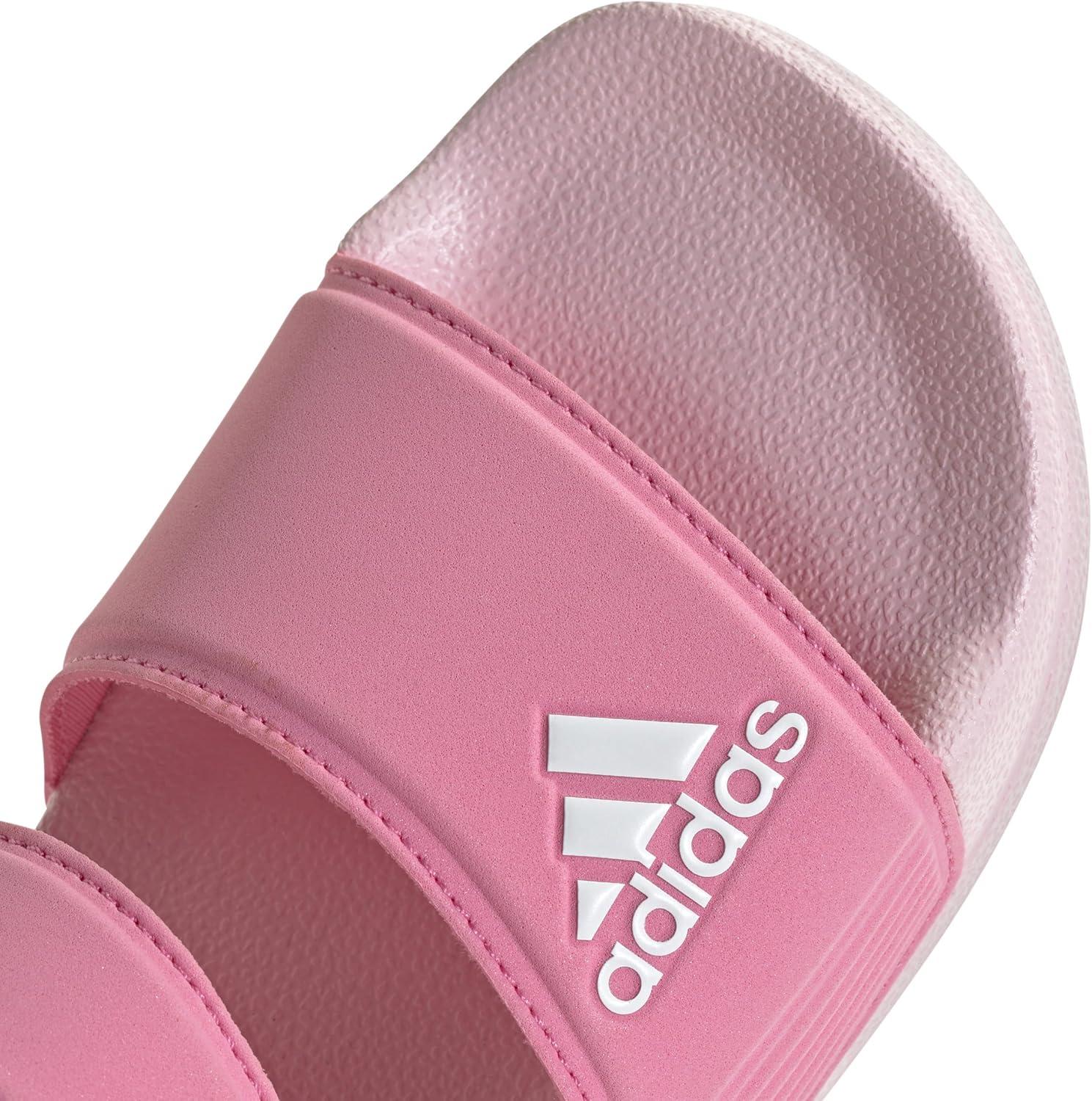 imageadidas Kids Adilette Slide SandalsBliss PinkWhiteClear Pink