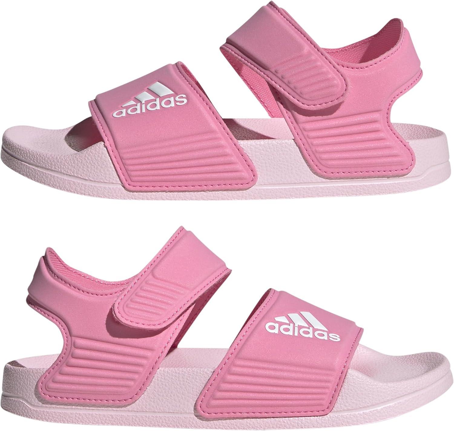 imageadidas Kids Adilette Slide SandalsBliss PinkWhiteClear Pink