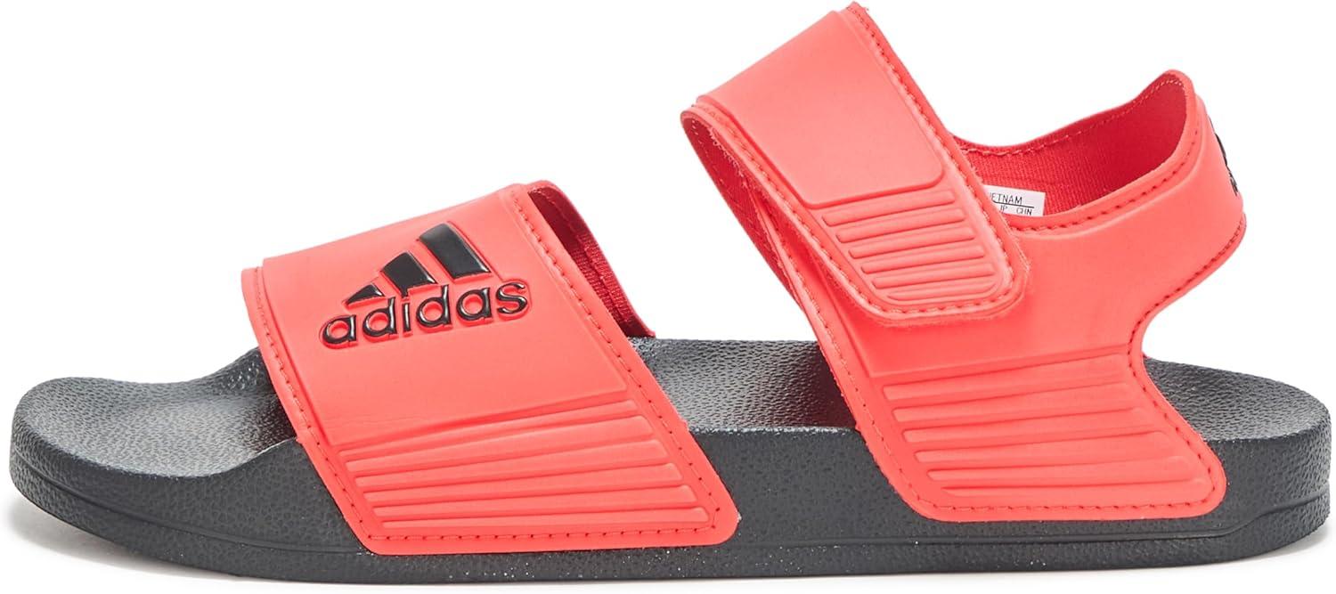 imageadidas Kids Adilette Slide SandalsBright RedBlackBlack
