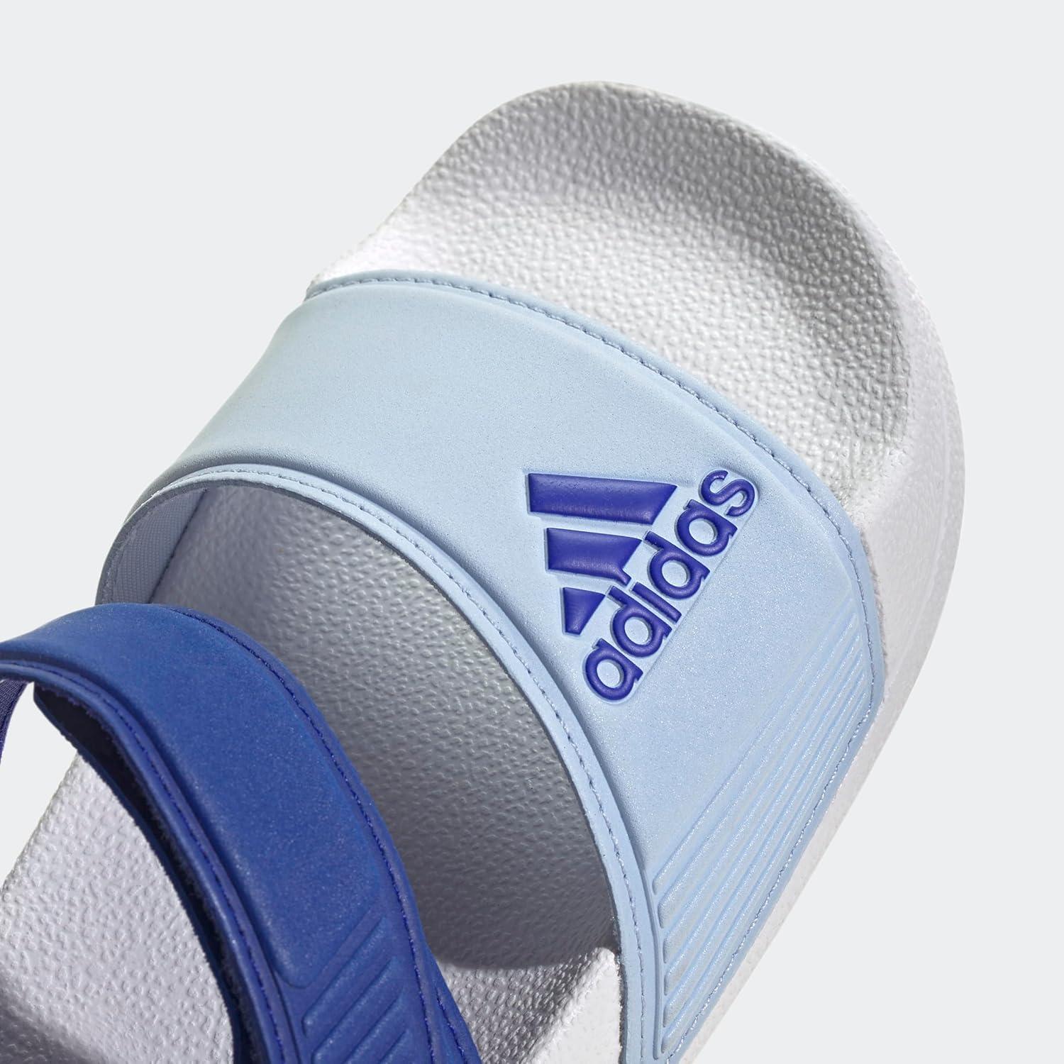 imageadidas Kids Adilette Slide SandalsLucid BlueBlue DawnBright Red