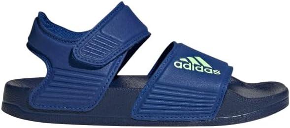 imageadidas Kids Adilette Slide SandalsTeam Royal BlueGreen SparkDark Blue