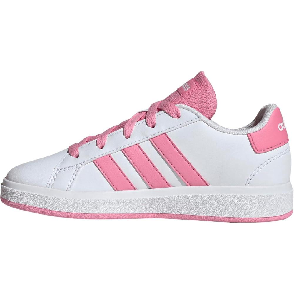 imageadidas Boys Grand Court 20 SneakersWhiteBliss PinkBlack