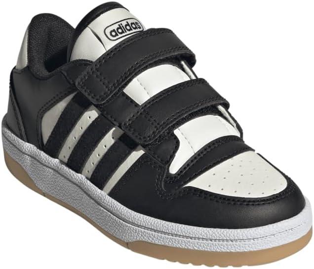 imageadidas Kids Break Start Hook ampamp Loop ShoeBlackBlackCloud White