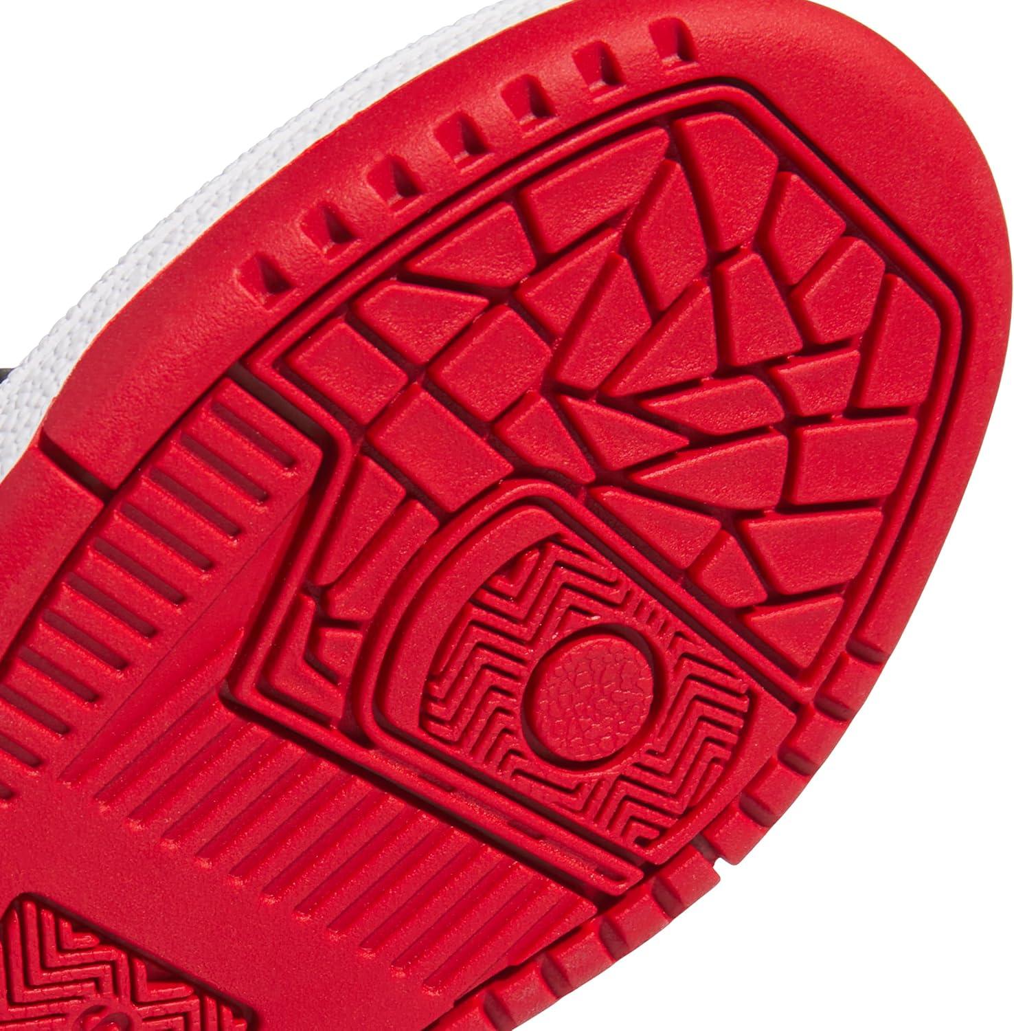 imageadidas Kids Break Start Hook ampamp Loop ShoeBlackTeam Power RedWhite