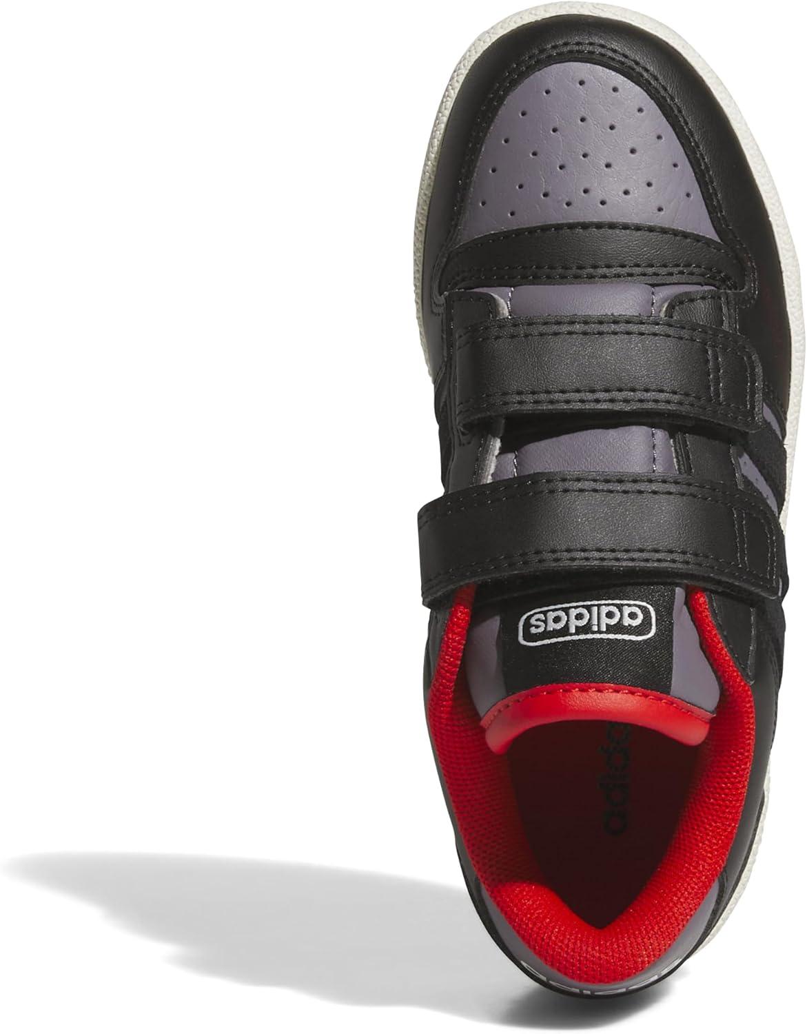 imageadidas Kids Break Start Hook ampamp Loop ShoeBlackTrace GreyOff White