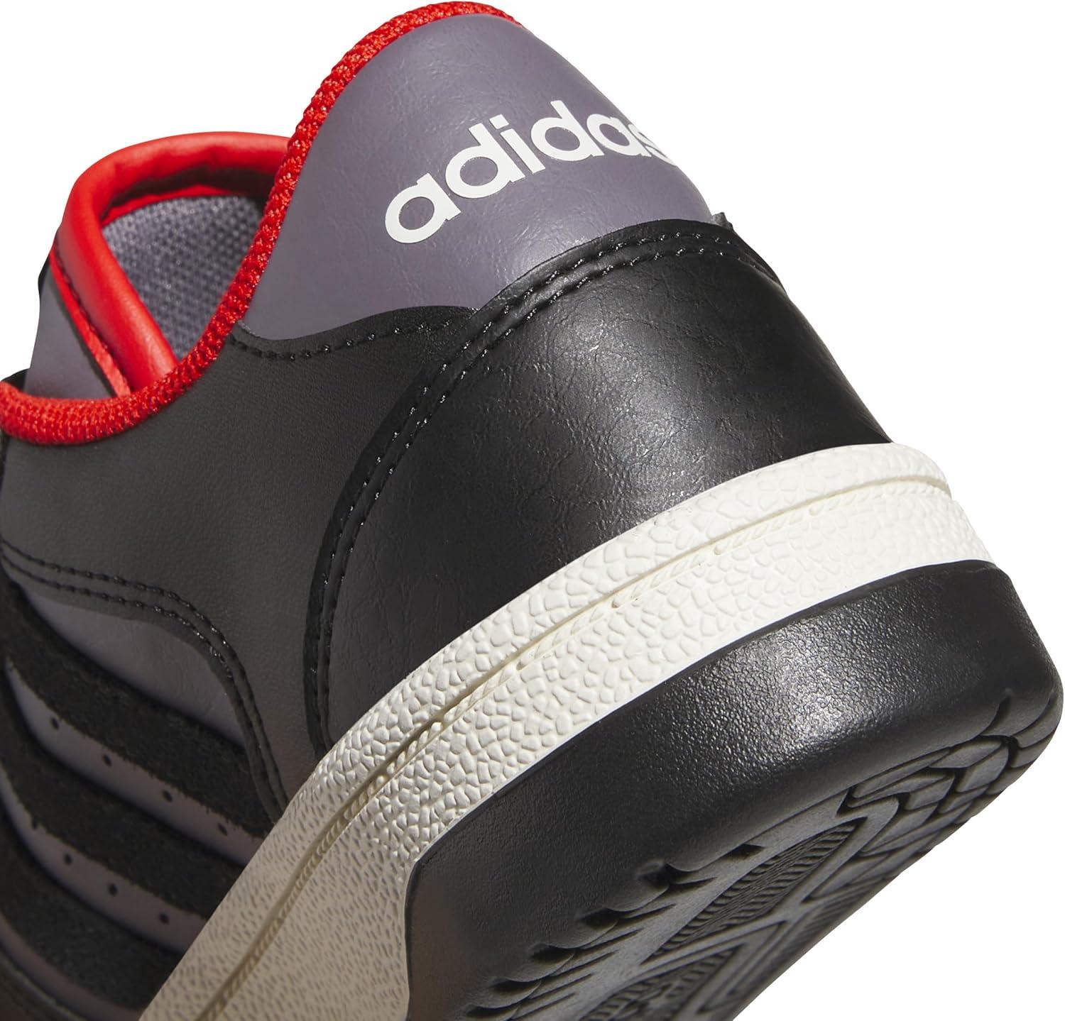 imageadidas Kids Break Start Hook ampamp Loop ShoeBlackTrace GreyOff White