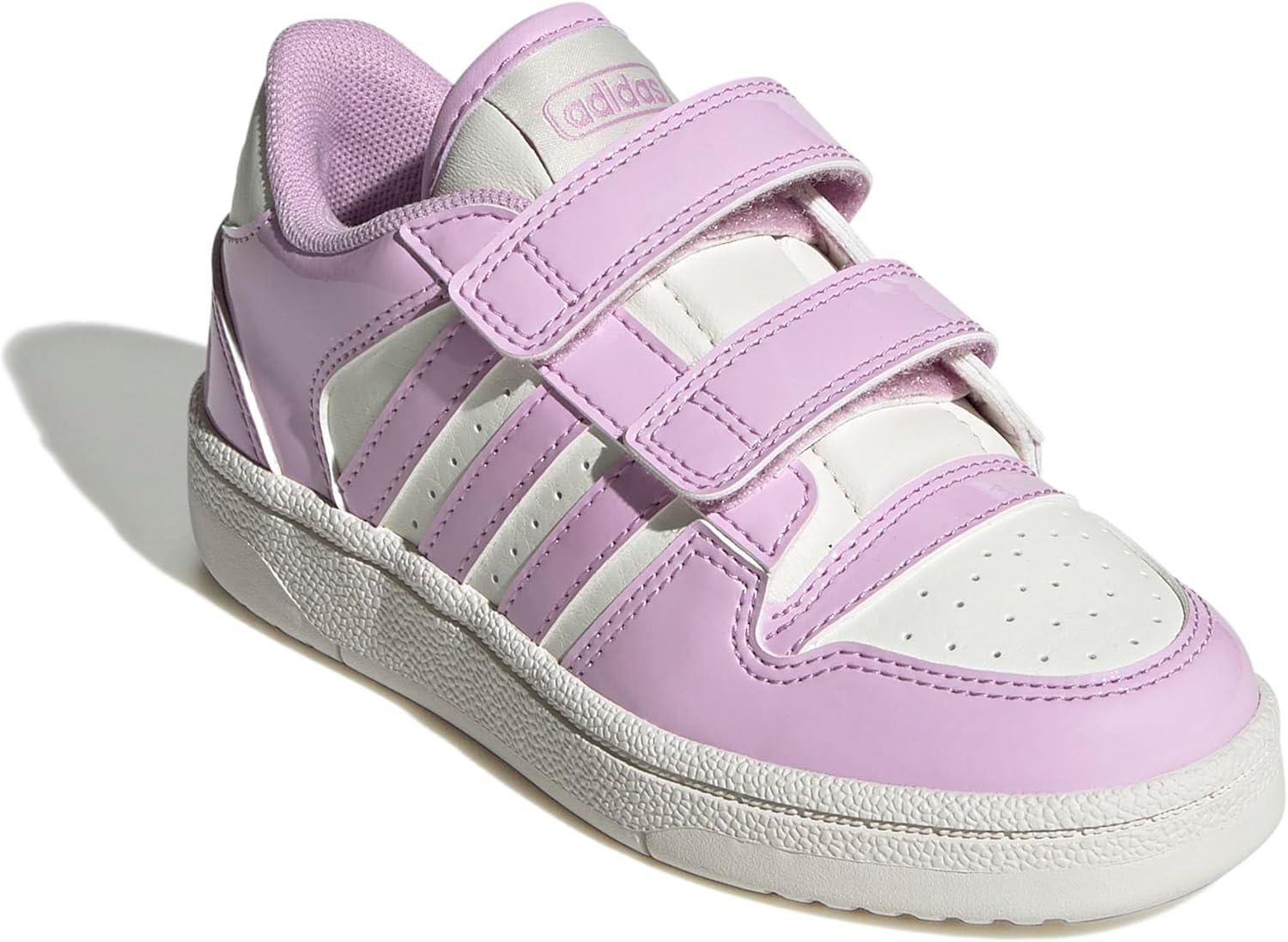 imageadidas Kids Break Start Hook ampamp Loop ShoeBliss LilacBliss LilacWhite