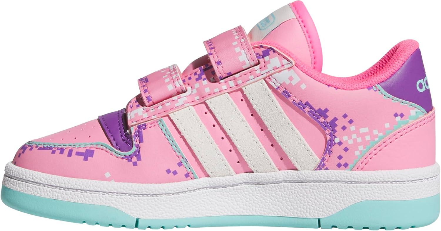 imageadidas Kids Break Start Hook ampamp Loop ShoeBliss PinkWhiteSupplier Colour