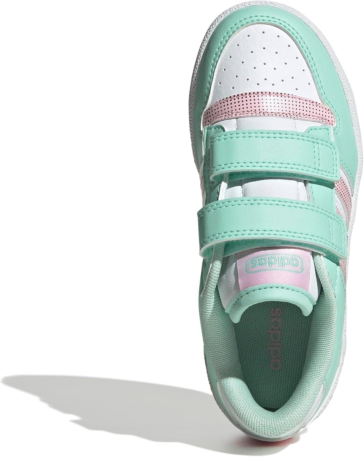 imageadidas Kids Break Start Hook ampamp Loop ShoeClear MintClear PinkWhite