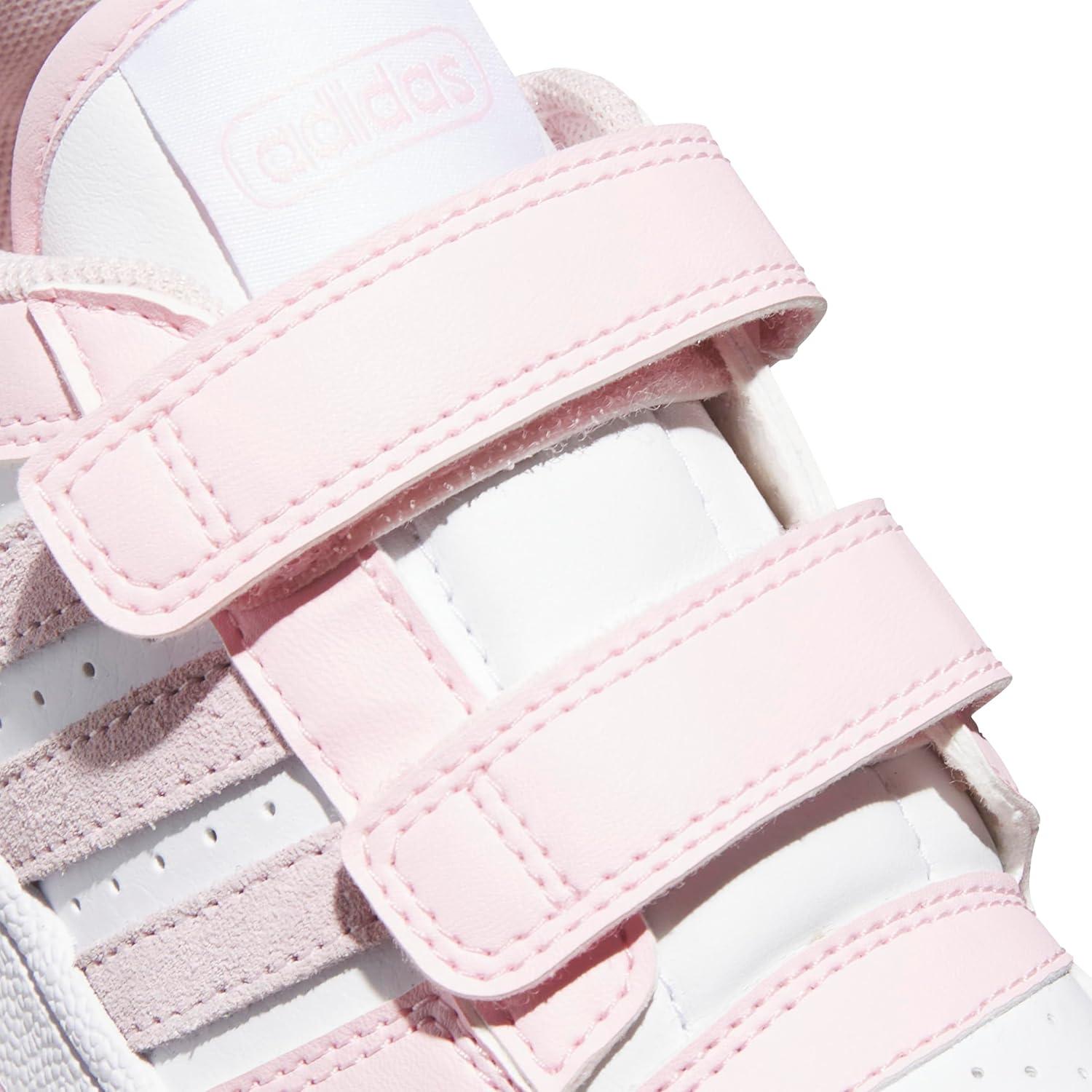 imageadidas Kids Break Start Hook ampamp Loop ShoeClear PinkWhiteCloud White