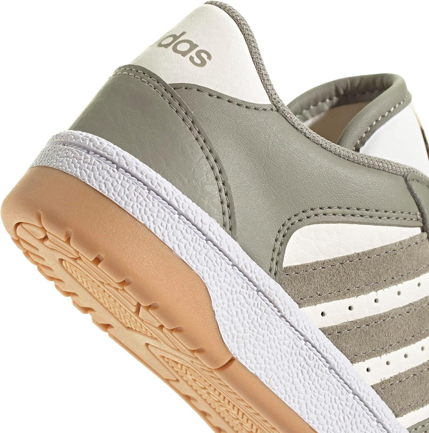 imageadidas Kids Break Start Hook ampamp Loop ShoeSilver PebbleSilver PebbleCloud White