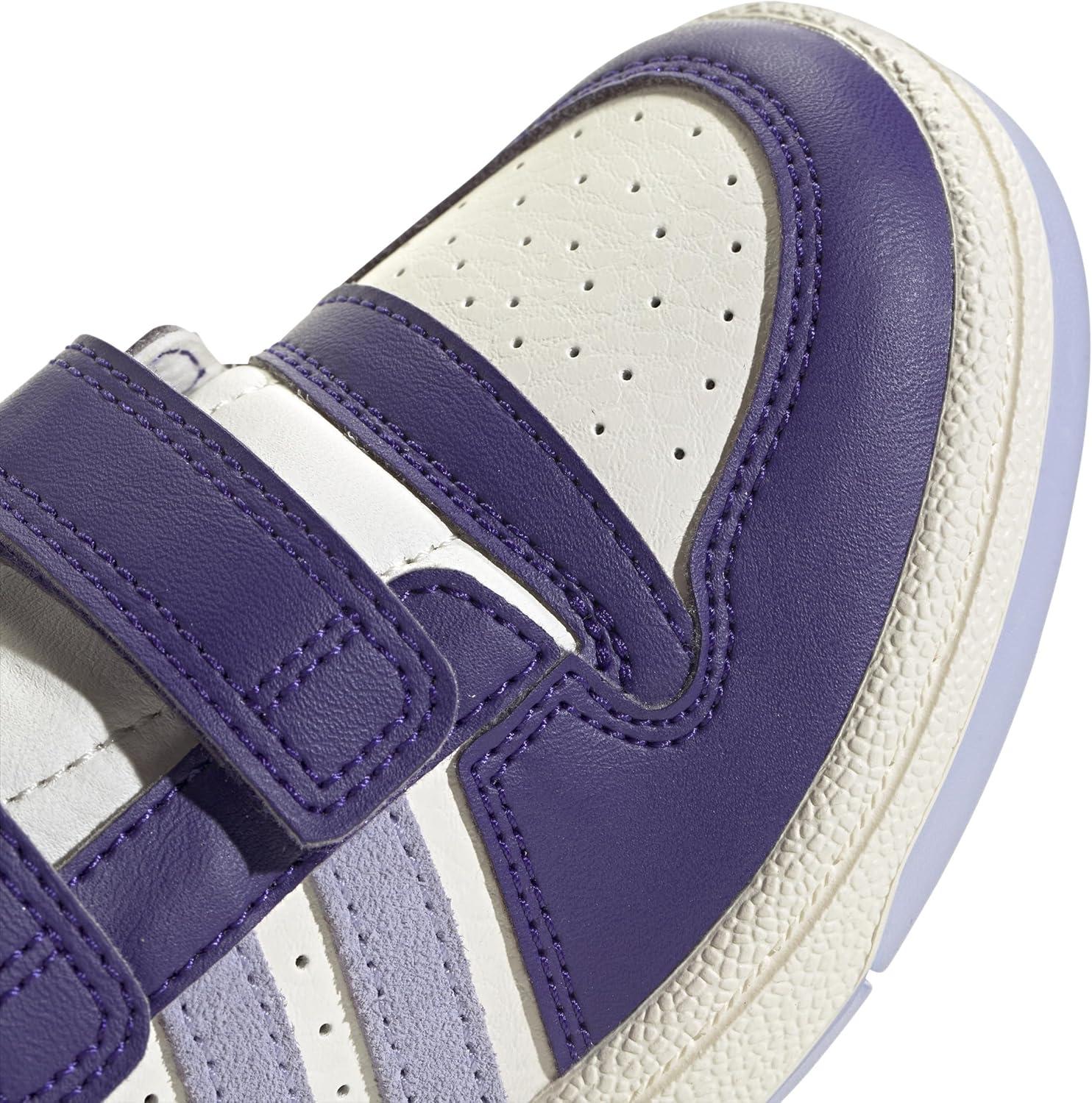 imageadidas Kids Break Start Hook ampamp Loop ShoeTeam Collegiate PurpleViolet ToneWhite
