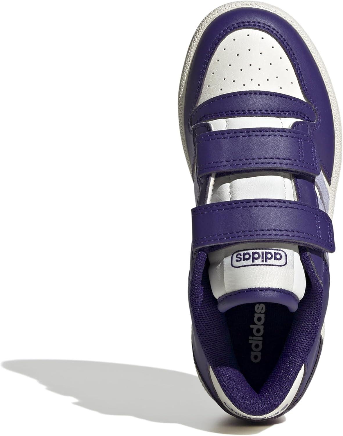 imageadidas Kids Break Start Hook ampamp Loop ShoeTeam Collegiate PurpleViolet ToneWhite