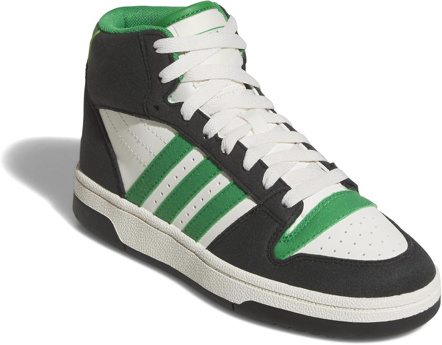 imageadidas UnisexChild Break Start Mid TopBlackGreenCloud White