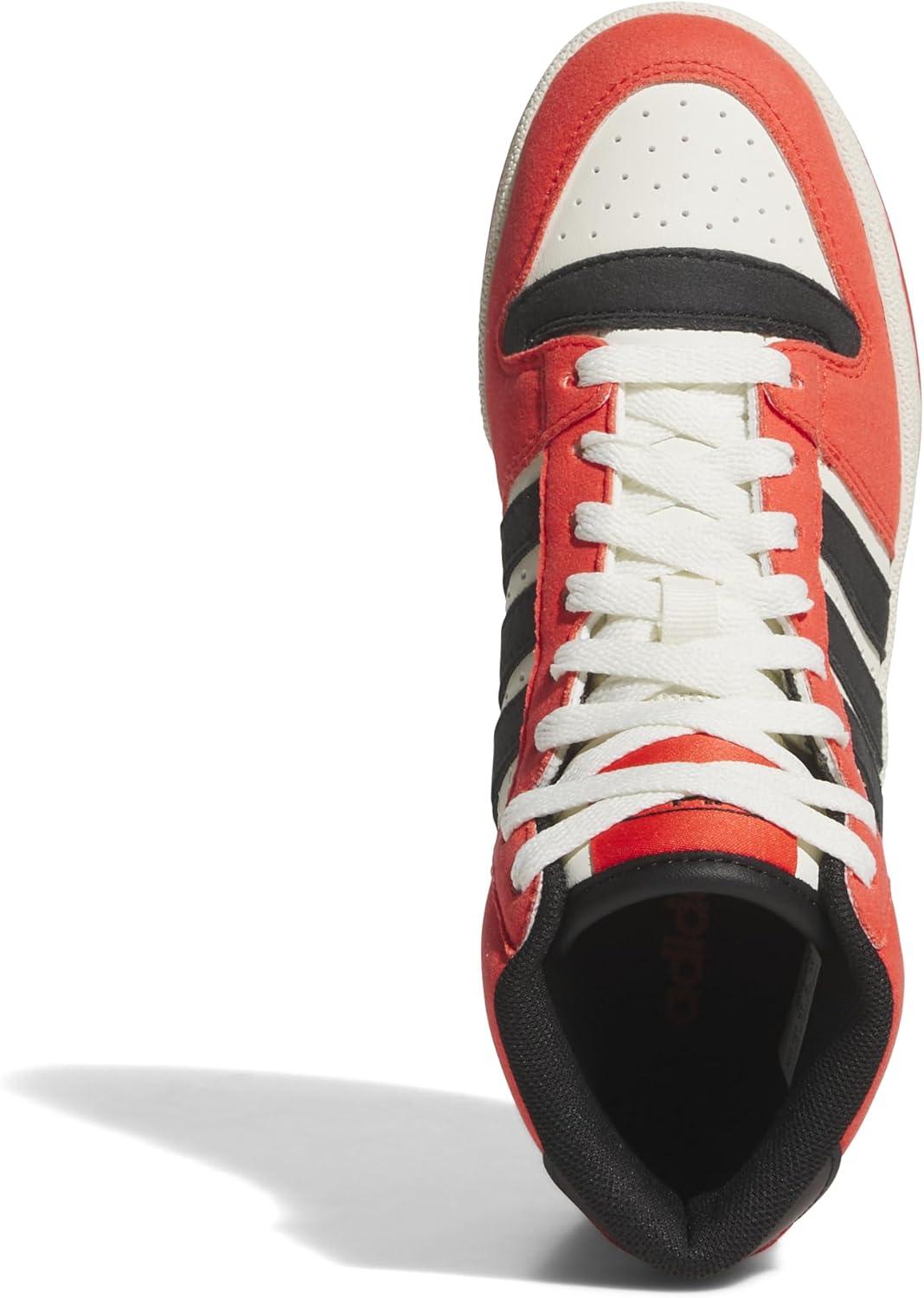 imageadidas UnisexChild Break Start Mid TopBright RedBlackOff White