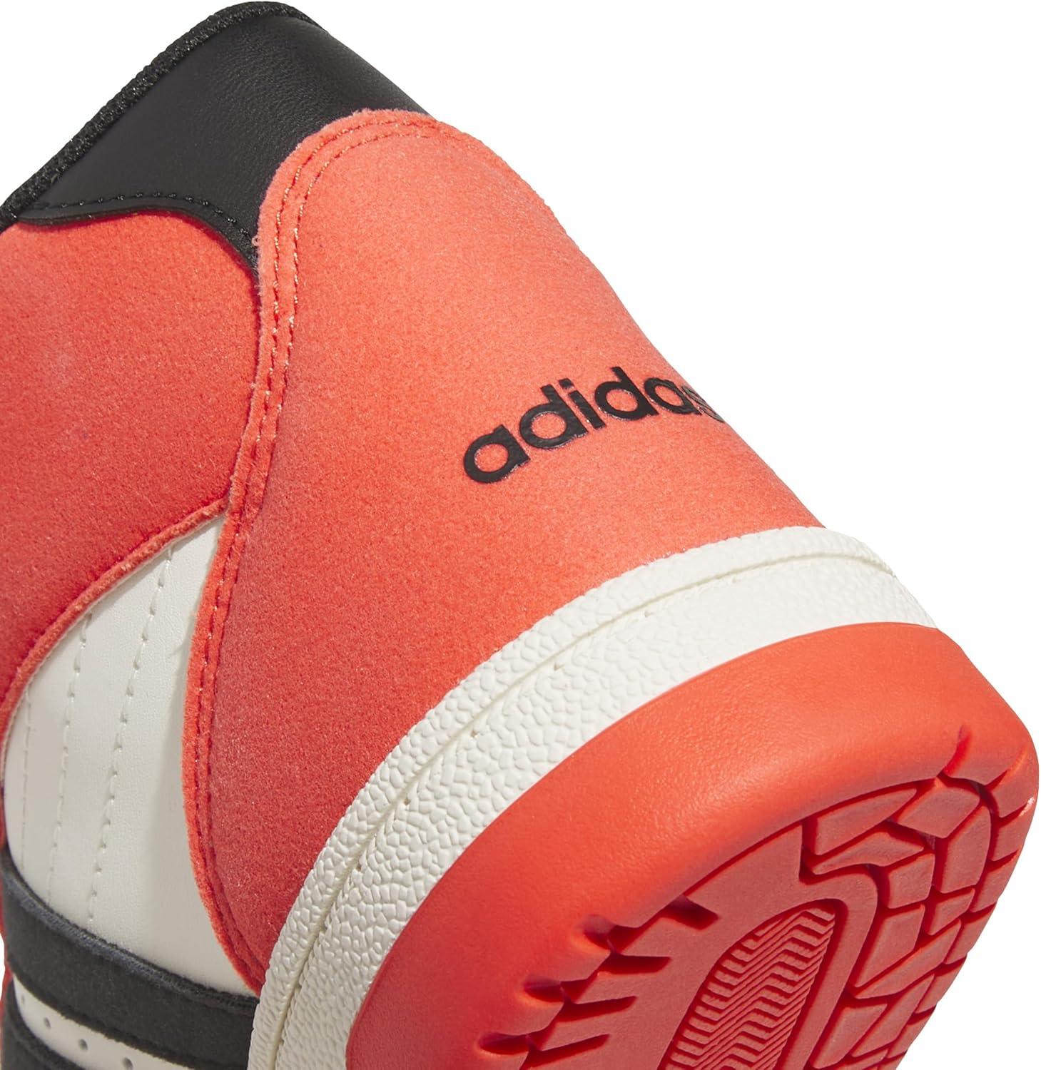 imageadidas UnisexChild Break Start Mid TopBright RedBlackOff White