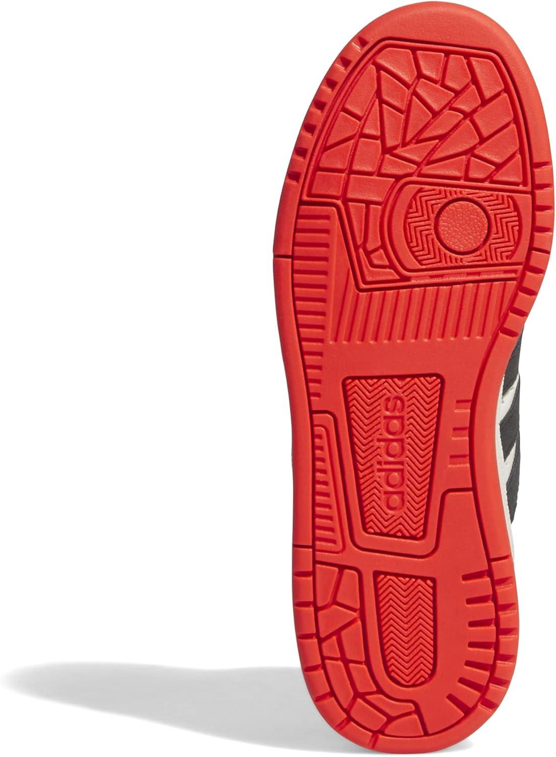 imageadidas UnisexChild Break Start Mid TopBright RedBlackOff White