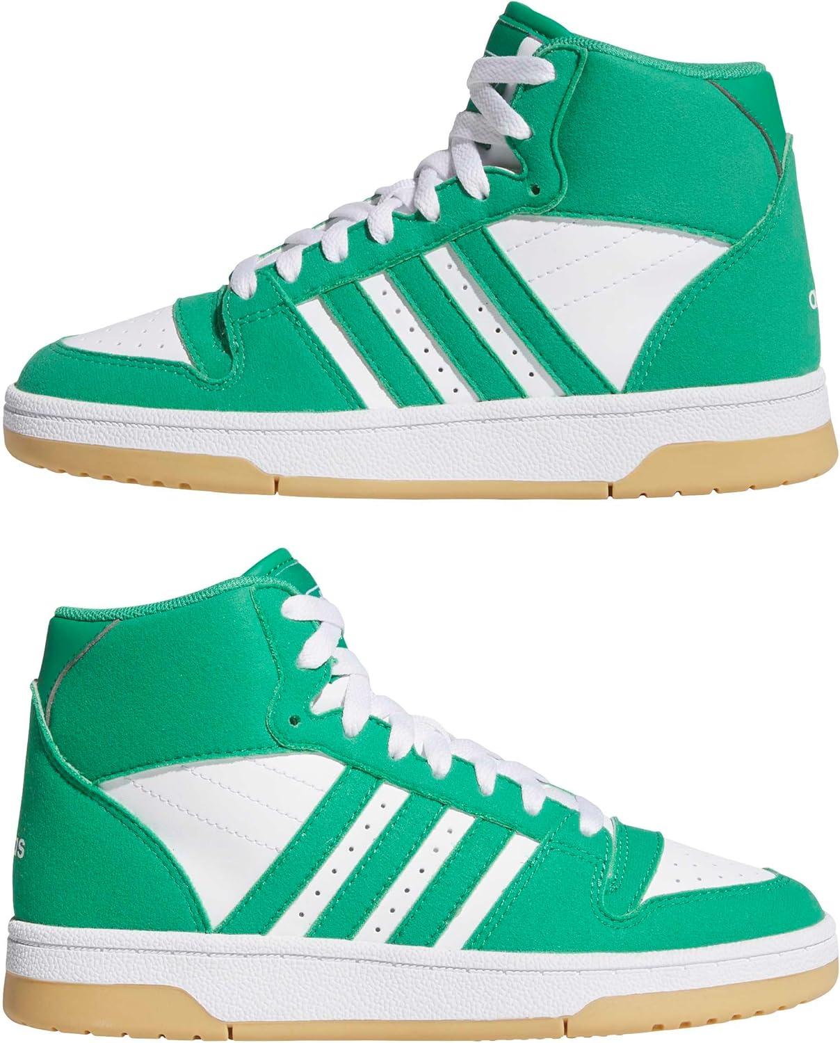 imageadidas UnisexChild Break Start Mid TopCourt GreenWhiteGum