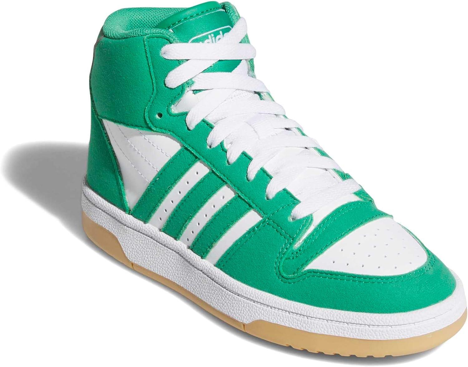 imageadidas UnisexChild Break Start Mid TopCourt GreenWhiteGum