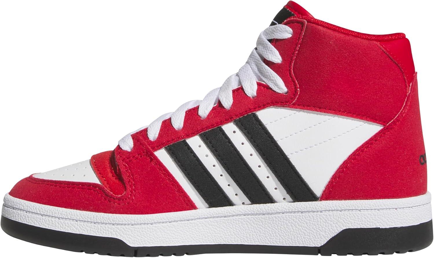 imageadidas UnisexChild Break Start Mid TopTeam Power RedBlackWhite